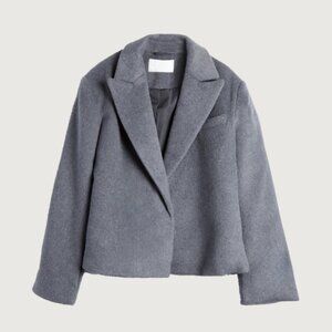 Oak + Fort Short Wool Blend Coat *Brand New With Tags*